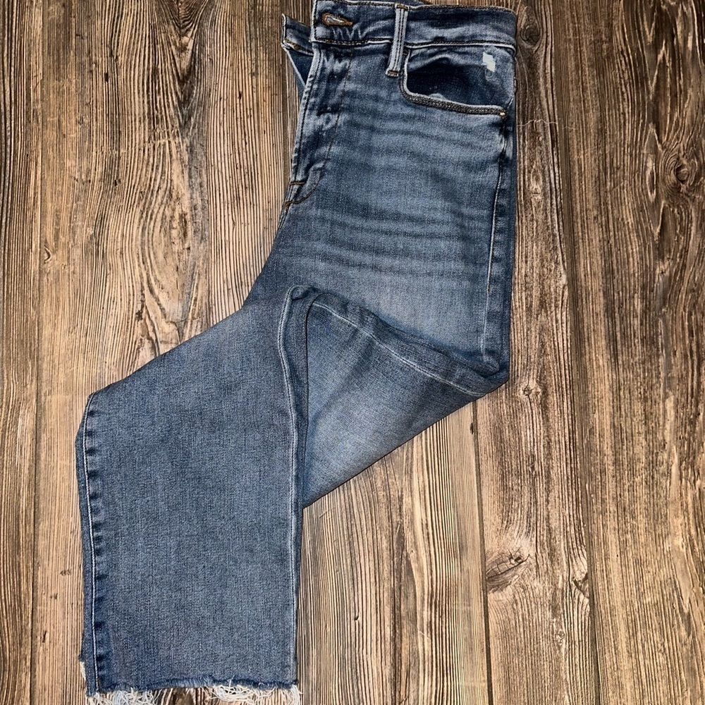 Frame Denim Light Blue Straight Leg Jeans - Picture 2 of 11